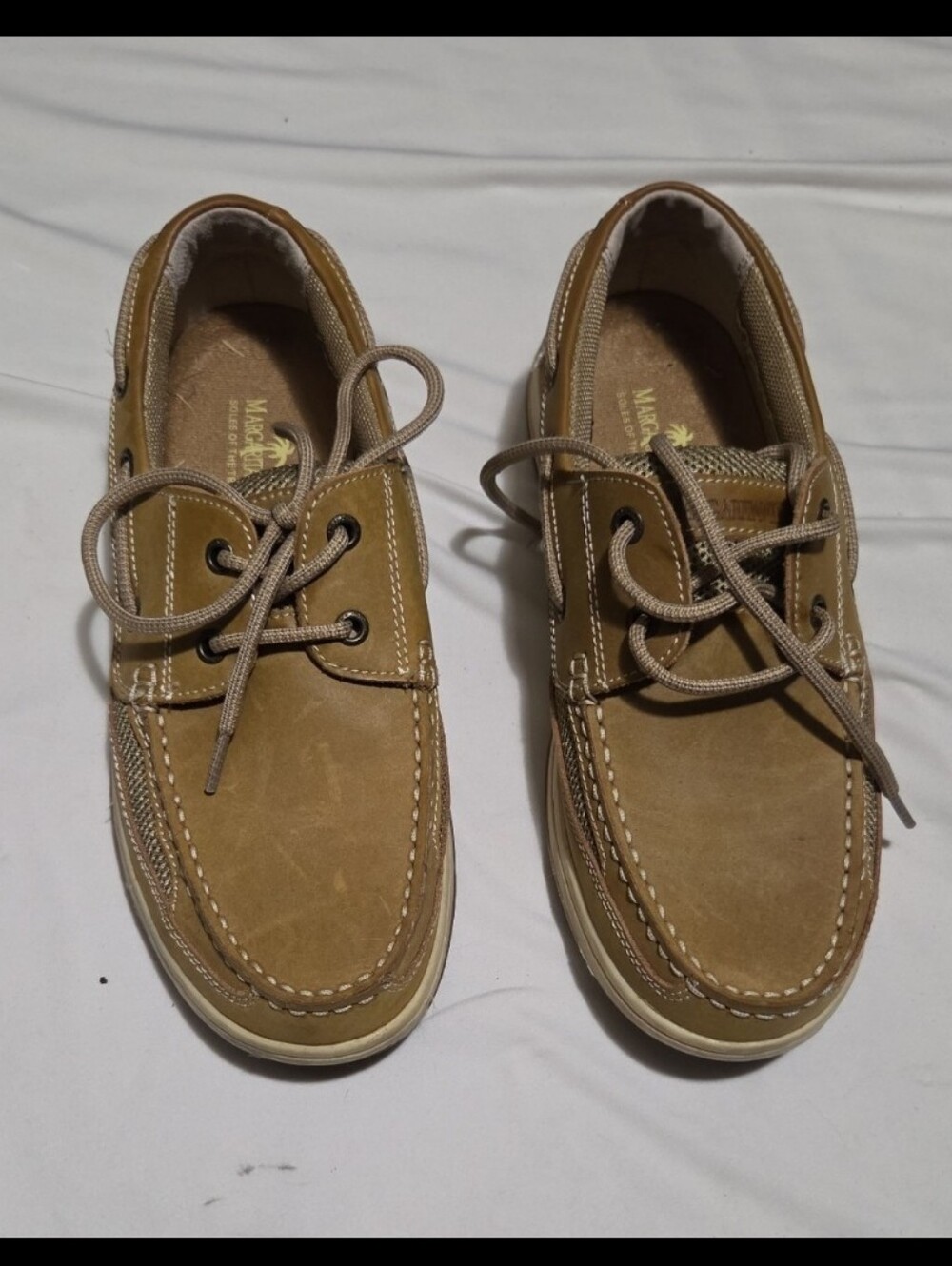 Margaritaville mens size 9 brown loafer shoes #30